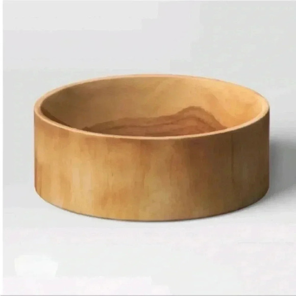 NWT THRESHOLD TEAK BOWL - Picture 2 of 4